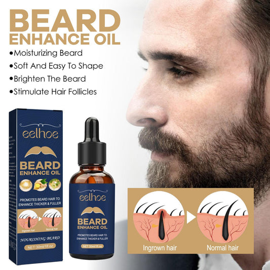 EELHOE Beard Care Oil - Strengthen And Nourish Beard Roots  Moisturizing And Shine-Enhancing Beard Growth Serum For Men Hair Care Hydrating