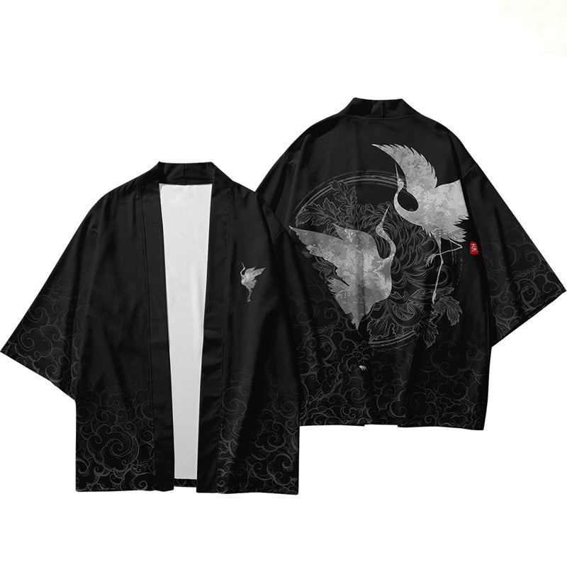 Dao Robe Sun Protection Clothing Kimono National Style Three-quarter Sleeve Cardigan Shirt